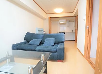 川崎市多摩区栗谷1丁目楽器可(防音・グランドピアノ・弦・木管楽器・声楽・DTM)マンション リビング