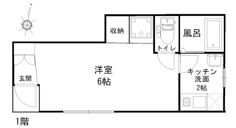 豊島区上池袋1丁目ペット可・楽器可（ピアノ系・弦楽器・DTM）アパート 間取り