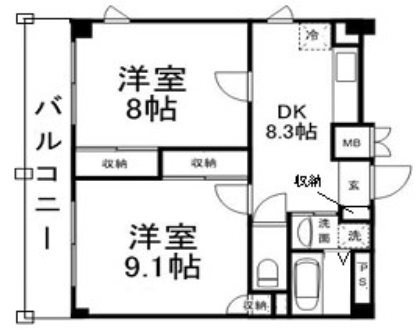 板橋区常盤台3丁目楽器可(防音・グランドピアノ・弦・管楽器・声楽)マンション 間取り