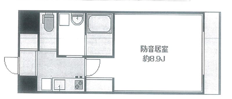 北区田端新町3丁目楽器可(防音・グランドピアノ・弦楽器・声楽)マンション 間取り