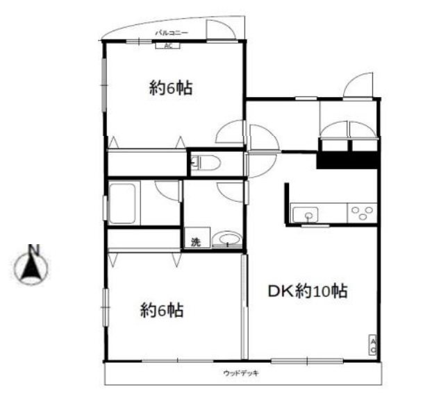 目黒区目黒本町2丁目楽器可（ピアノ・弦管打楽器・声楽）マンション 間取り