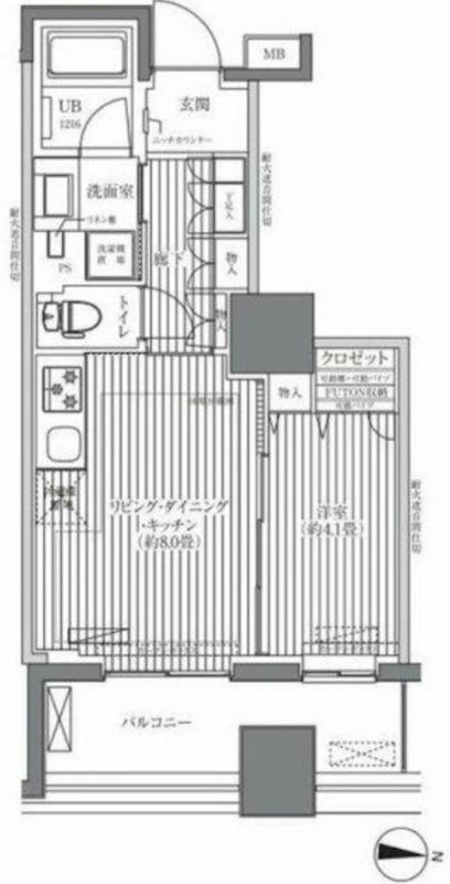 墨田区太平3丁目楽器可（ピアノ可その都度相談）マンション 間取り