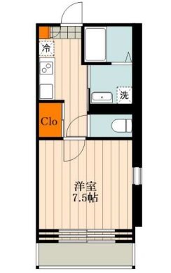 台東区上野桜木2丁目楽器可（防音・24時間演奏可能・グランドピアノ・弦/管/打楽器・声楽その都度相談）アパート 間取り