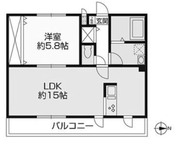 立川市幸町５丁目楽器可（グランドピアノ・弦楽器）マンション 間取り