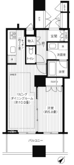 豊島区東池袋4丁目楽器可（ピアノ）マンション 間取り