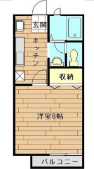 入間市仏子楽器可(防音・ピアノ・木・弦管楽器)アパート 間取り