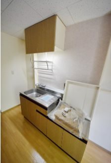 入間市仏子楽器可(防音・ピアノ・木・弦管楽器)アパート キッチン
