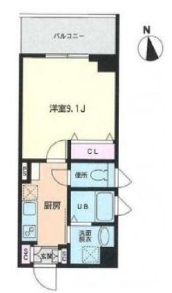 新宿区百人町2丁目楽器可(防音・24時間演奏・グランドピアノ・弦管楽器・声楽・DTM・楽器要相談)マンション 404号室 間取り
