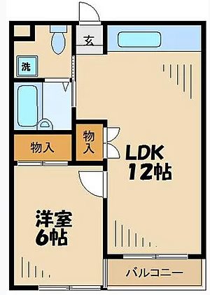調布市若葉町2丁目楽器可（グランドピアノ・弦管楽器・声楽）マンション 403号室 間取り