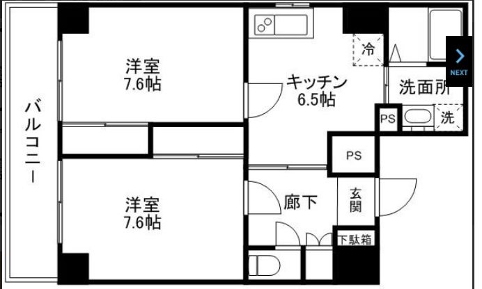 台東区北上野1丁目楽器可（グランドピアノ・弦/管楽器・声楽）マンション 間取り