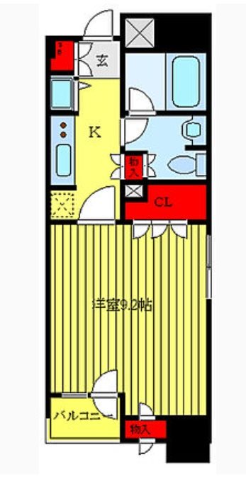 豊島区池袋2丁目楽器可(防音・グランドピアノ・弦・管楽器・声楽)マンション 604号室 間取り