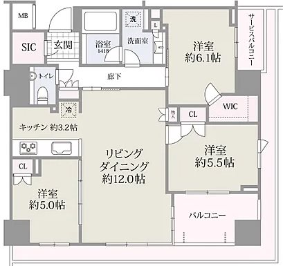 文京区関口1丁目楽器可（防音・グランドピアノ・管・弦楽器・声楽・DTM）マンション 間取り