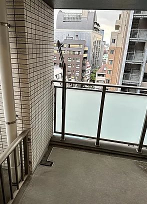 文京区関口1丁目楽器可（防音・グランドピアノ・管・弦楽器・声楽・DTM）マンション ベランダ