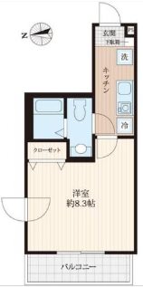 横浜市鶴見区東寺尾3丁目楽器可(防音・グランドピアノ・その他楽器相談)アパート 間取り