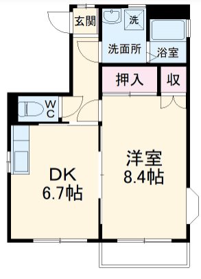所沢市小手指町3丁目楽器可（ピアノ・管・弦・打楽器・声楽・DTM）マンション 間取り