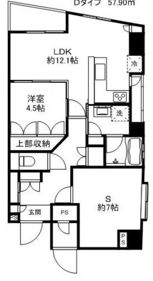 北区赤羽2丁目楽器可(防音・グランドピアノ・弦・管楽器・声楽・)マンション 間取り