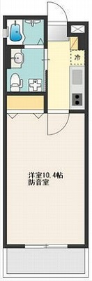 東村山市栄町1丁目楽器可(防音・24時間演奏・グランドピアノ・弦・管楽器・声楽)マンション 間取り