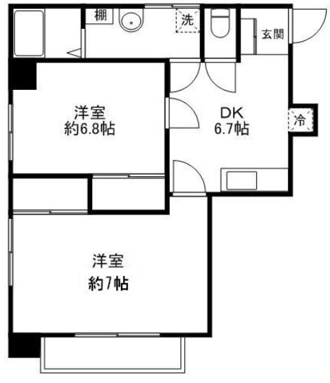 清瀬市元町１丁目楽器可(防音・グランドピアノ・弦管楽器・声楽）マンション 間取り