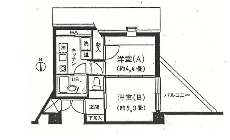 府中市府中町2丁目楽器可(防音・24時間演奏・グランドピアノ・弦・管楽器・声楽)女性限定マンション 間取り
