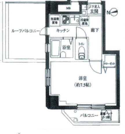 新宿区水道町(防音・24時間演奏・グランドピアノ・弦・管楽器・声楽)マンション 間取り