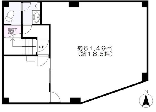 府中市本宿町2丁目楽器可（ピアノ、管・弦楽器・声楽・DTM）店舗・事務所 間取り