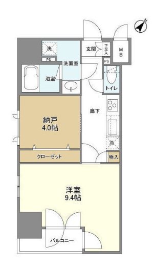 中央区東日本橋2丁目楽器可(24時間演奏・グランドピアノ・弦・管・打楽器・声楽・DTM)マンション 間取り