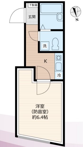 板橋区上板橋2丁目楽器可(防音・24時間演奏・ピアノ・弦・管楽器・声楽)マンション 間取り