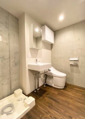 板橋区常盤台4丁目楽器可(防音・ピアノ・弦・管・打楽器・声楽)マンション 洗面所