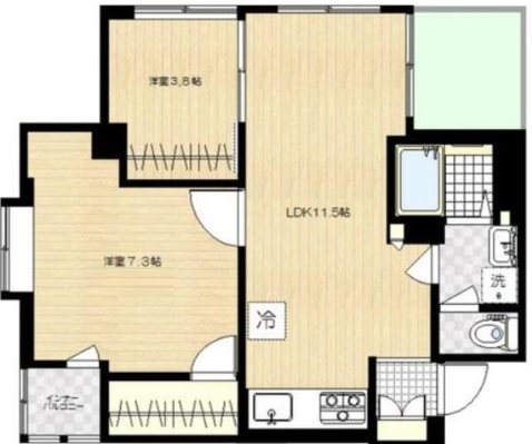 練馬区豊玉上2丁目楽器可（ピアノ・弦・木管楽器・声楽）マンション 間取り