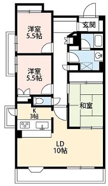 立川市富士見町3丁目楽器可（グランドピアノ・弦楽器）マンション 間取り