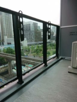 港区芝浦3丁目楽器可(防音・グランドピアノ・弦・管楽器・声楽)マンション ベランダ