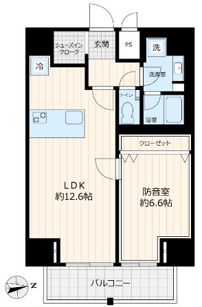 防音マンション　AZ Music上野 間取り