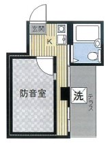 板橋区栄町楽器可（防音・グランドピアノ・管・弦楽器・声楽・DTM）マンション 間取り