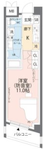 ミュージションプラス世田谷経堂 間取り