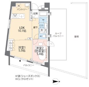 ミュージションプラス世田谷経堂 間取り
