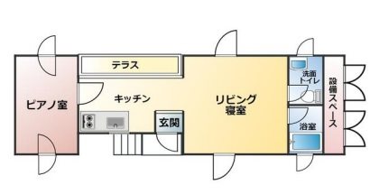 立川市柏町4丁目楽器可（防音・ピアノ・弦/管楽器・声楽・DTM）デザイナーズマンショ 間取り