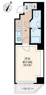 台東区千束4丁目楽器可（防音・24時間演奏可・グランドピアノ・弦管楽器・声楽・DTM）マンション 間取り