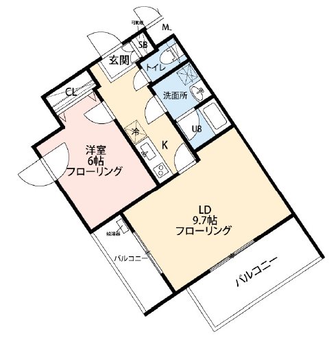 蕨市中央3丁目楽器可(防音・演奏時間制限あり・グランドピアノ・弦・木管楽器・声楽女性限定・DTM)マンション 間取り