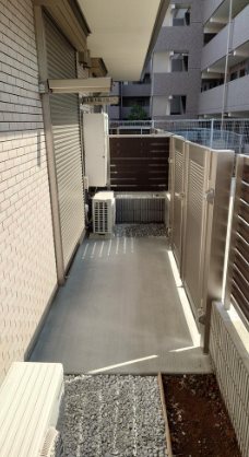 川崎市多摩区堰2丁目楽器可(防音・グランドピアノ・弦管打楽器・声楽・DTM)マンション ベランダ