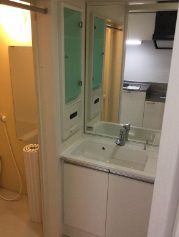 調布市仙川町3丁目楽器可(ピアノ・弦管楽器・声楽) マンション 洗面所