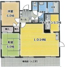 新宿区中井1丁目楽器可(グランドピアノ・弦楽器・声楽)アパート 間取り