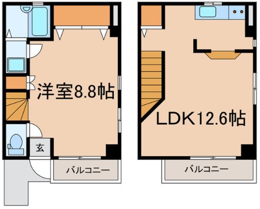 新宿区西落合4丁目楽器可(ピアノ・その他楽器相談)マンション 間取り