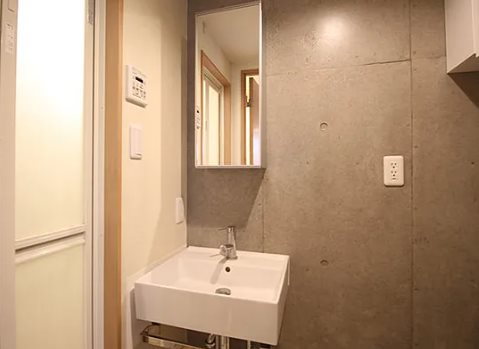 荒川区東日暮里2丁目楽器可（防音・24時間演奏・グランドピアノ・弦管楽器・声楽・DTM）マンション 洗面所