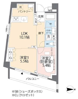 ミュージションプラス世田谷経堂 間取り