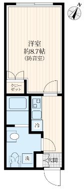 板橋区大和町楽器可(防音・24時間演奏・グランドピアノ・弦・管楽器・声楽・DTM)マンション 間取り