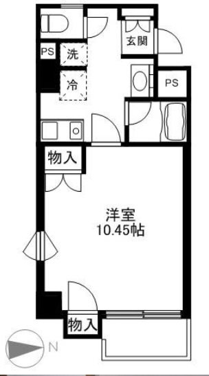府中市宮町2丁目楽器可（防音・ピアノ・弦管楽器・声楽）マンション 間取り