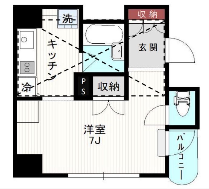 台東区東上野４丁目（ピアノ・弦楽器）マンション 間取り