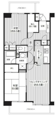 品川区小山5丁目楽器可(ピアノ)マンション 間取り