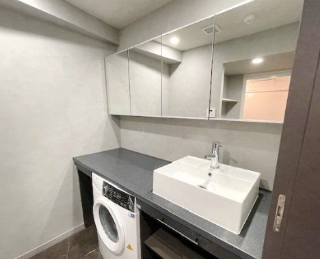 目黒区五本木3丁目楽器可（ピアノ）マンション 洗面所