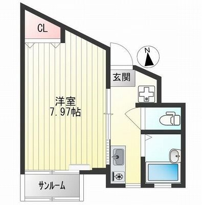 狛江市西野川1丁目楽器可(防音・グランドピアノ・弦・管楽器・声楽)マンション 間取り